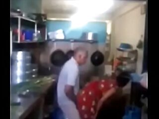 Srilankan chacha having it away his maid at hand